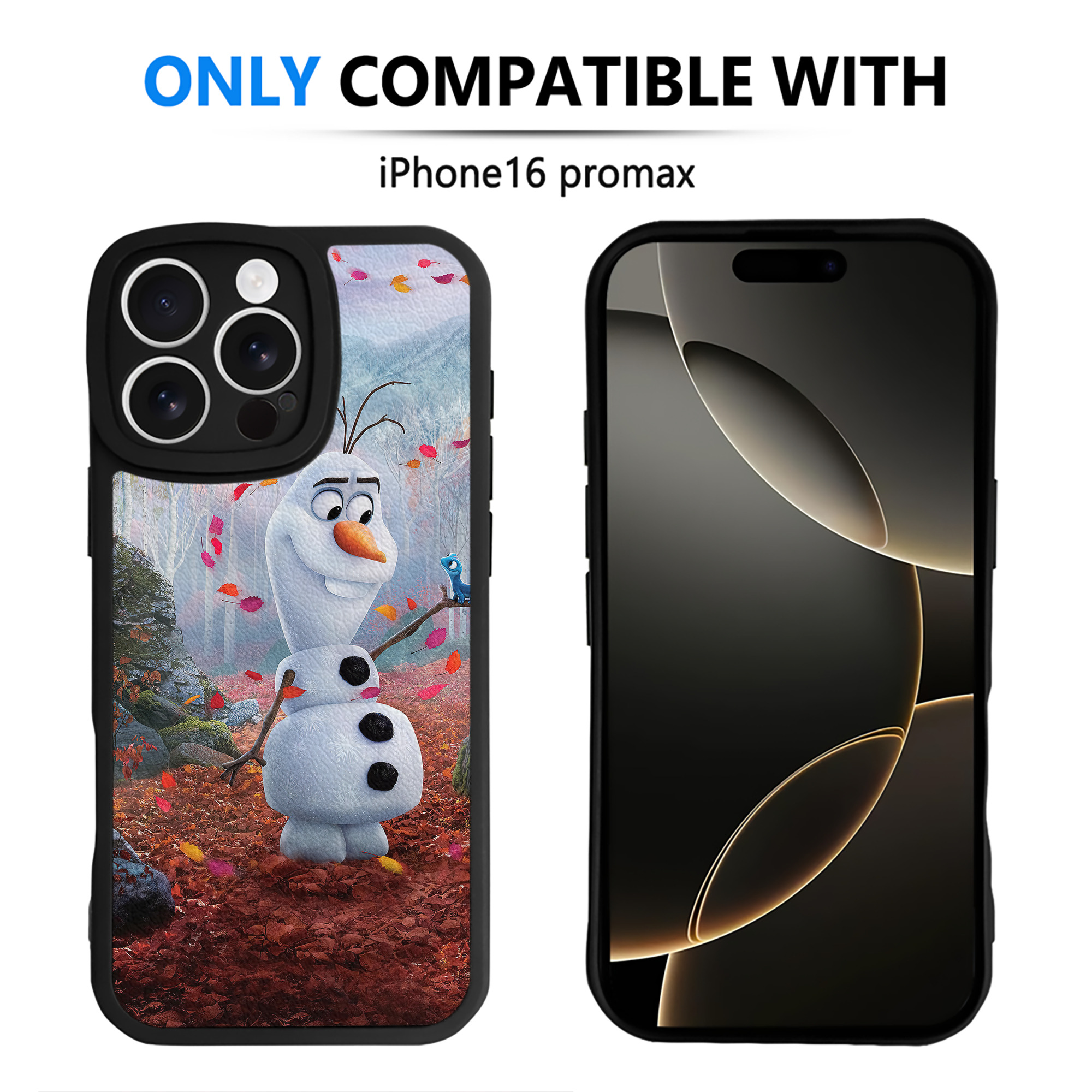 （画像用） アナと雪の女王 アンナ エルサ Frozen Anna Elsa 【iPhone 16シリーズ対応】シリコンスマホケース（レザー調） 材質：シリコン
